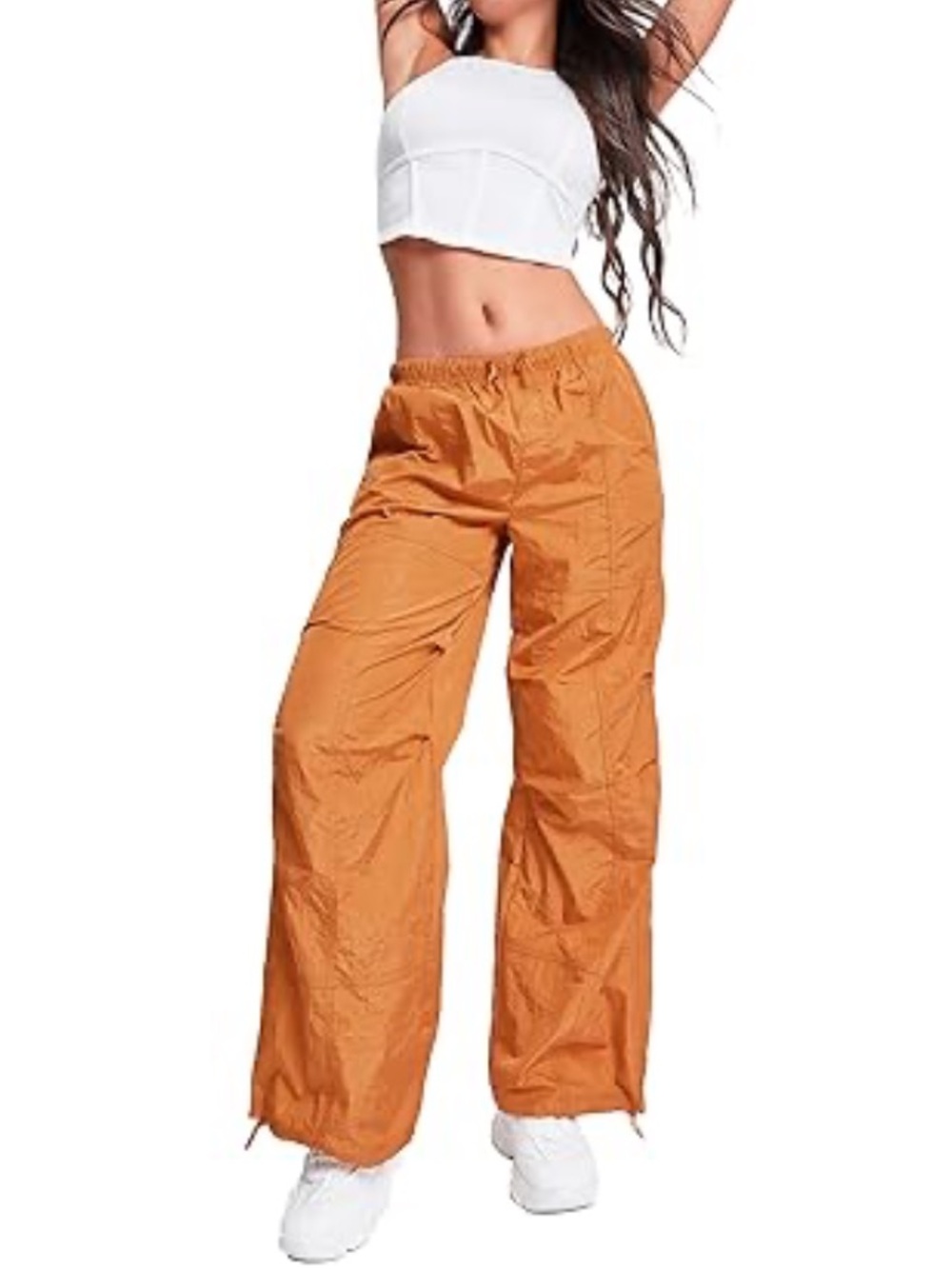 YMI Jeans Women's Pull-on Nylon Parachute Pants M Sunset
